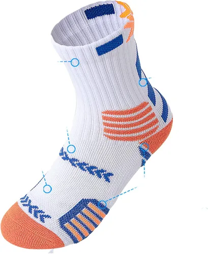 Vista 7 de 5 pares de calcetines deportivos deportivos para niños, baloncesto, fútbol, para niños y niñas de 7 a 12 años