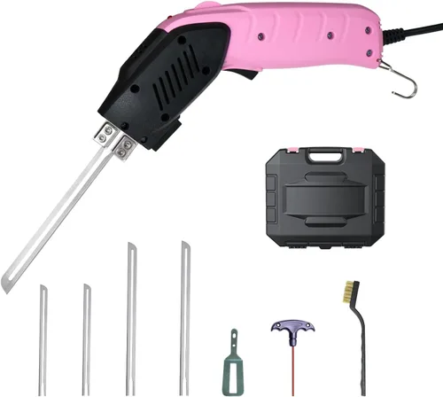 Vista 11 de Cuchillo Eléctrico de 300W Refrigerado por Aire - Herramienta de Corte de Espuma con Cuchillas y Accesorios Utilice el Cortador de Espuma
