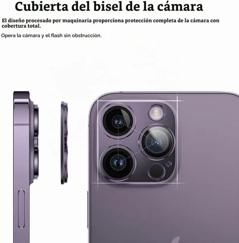 Vista 6 de [Negro] [Paquete de 2] Protector de lente de cámara para iPhone 15/15 Plus, Ultra HD 9H, cubierta de cámara de vidrio templado, pantalla de anillo