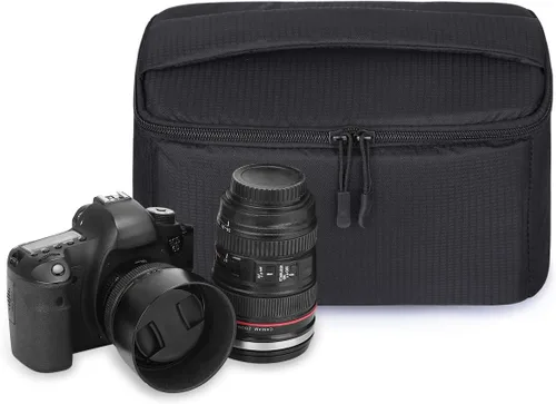 Vista 6 de Bolsa acolchada plegable S-ZONE para cámara DSLR SLR TLR Sony Canon Nikon o Flash