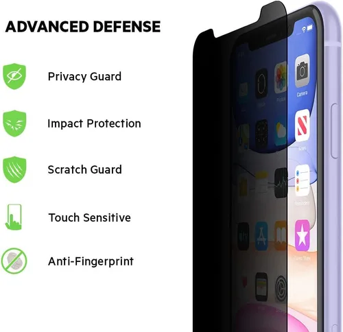 Vista 4 de Belkin ScreenForce InvisiGlass Ultra - Protector de pantalla para iPhone 11 Pro
