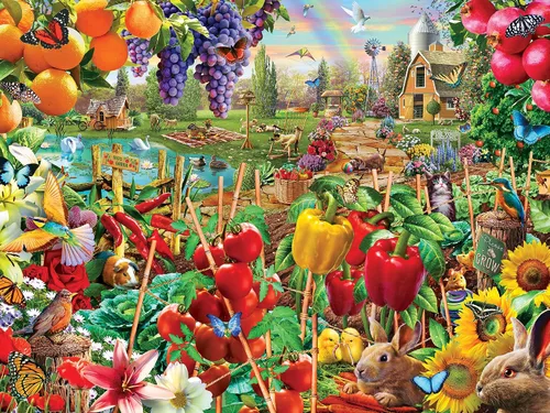 Vista 2 de Masterpieces Rompecabezas de 300 piezas para adultos y familias, una temporada abundante, 19.25 x 26.63 pulgadas