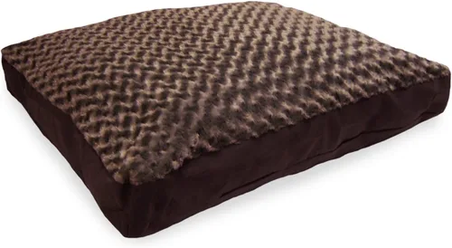 Vista 20 de Furhaven - Cama para perros y gatos, cojín de lujo, diseño rectangular tradicional, cama para mascotas con funda extraíble para perros y gatos