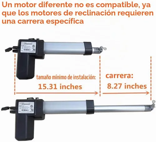 Vista 2 de Fromann Deltadrive - Kit de repuesto para actuador de motor para silla elevadora reclinable eléctrica