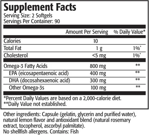 Vista 3 de Res-Q Mini cápsulas de gel de aceite de pescado Omega-3 de 2500 TG (paquete de 3)