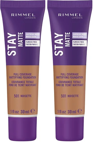 Vista 19 de 3 x Rimmel London Stay Matte - Base líquida mousse mate 30ml - 201 Beige clásico