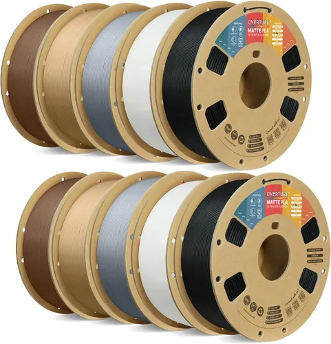 Vista 16 de OVERTURE Matte PLA Filament 1.75mm 1kg for FDM 3D Printer (Baby Pink)