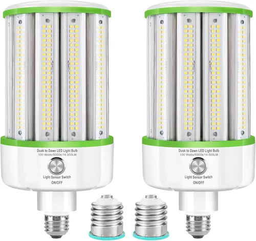 Vista 7 de GEPLAD Paquete de 6 bombillas LED A19 con sensor A19, fotocélula automática de encendido/apagado automático para iluminación al aire libre, luz