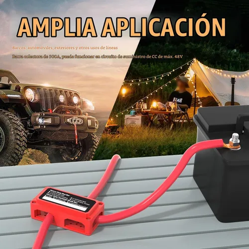 Vista 6 de Joinfworld Barra Colectora de 300A 12V DC Bloque de Distribución de Energía Impermeable con 4 Espárragos de 3/8", Bloque Terminal de Barra Colectora