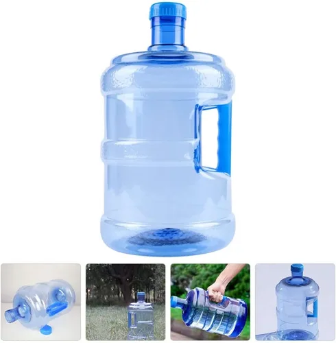 Vista 5 de Luxshiny Botella de agua de 3 galones de 5 litros con asa para picnic al aire libre, senderismo, coche