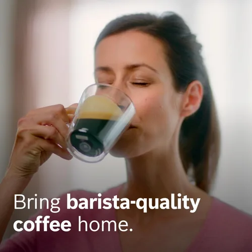 Vista 3 de Bosch 500 Series Máquina espresso y de café completamente automática – Panel de control táctil, manguera de leche, molinillo de cerámica, utiliza