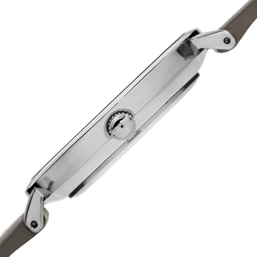 Vista 3 de August Steiner Reloj de pulsera de piel de nobuk con movimiento de cuarzo para mujer, AS8187