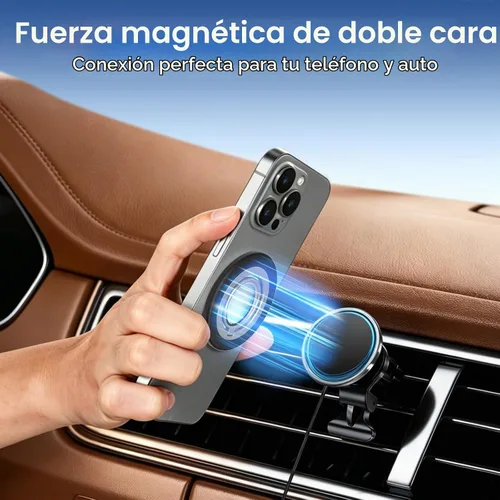 Vista 3 de Soporte magnético para anillo de teléfono con imán de doble cara para Negro