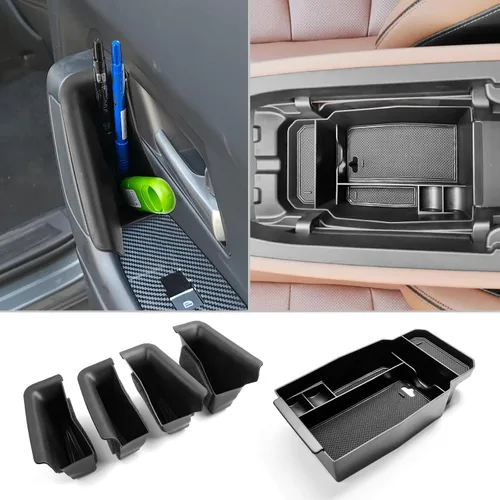 Vista 10 de CDEFG for 2023 2024 2025 2026 Mazda CX-50 Center Console Organizer Tray Negro para Cx50