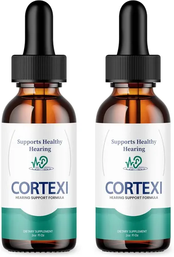 Cortexi - Paquete de 2 gotas para los oídos Cortexi, fórmula oficial, tratamiento de tinnitus Cortexi, gotas de apoyo auditivo Cortexi, para zumbido