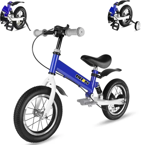Vista 10 de Balance Bike 2 in 1,The Dual Use of a Kids Balance Bike and Kids Bike,12 14 Inches for 2-6 Years Old,with Shock Absorbers, Fenders, Pedals