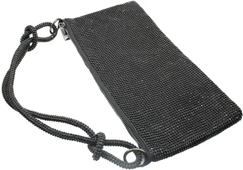 Vista 6 de UMREN Bolsos Hobo con diamantes de imitación para mujer, elegante bolso de noche de cristal brillante para fiesta, club, boda