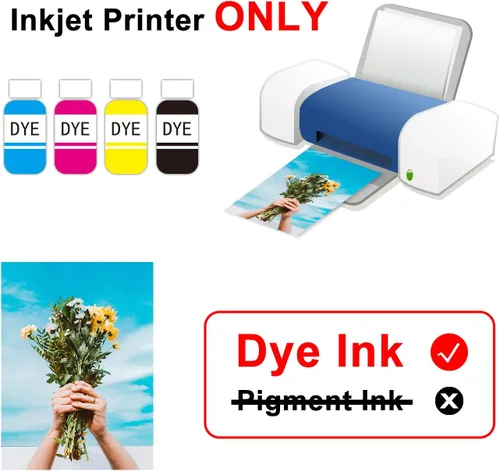 Vista 3 de Papel fotográfico brillante para inyección de tinta Koala 4X6 pulgadas 48lb 100 hojas Papel fotográfico brillante profesional compatible