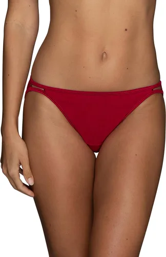 Vista 44 de Vanity Fair Bragas de bikini con tira para mujer, Illumination, con elástico sedoso y ribete de satén Paquete de 3 Negro (Midnight Black)