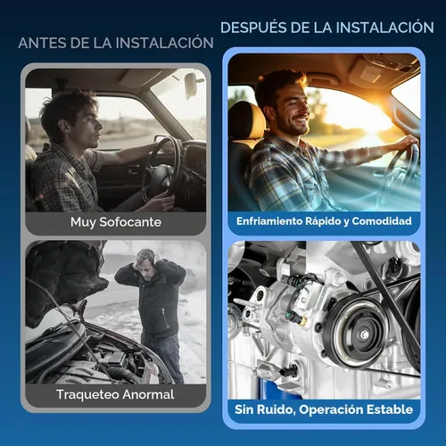Vista 5 de Compresor de aire acondicionado CA con embrague para Lincoln MKX 3.5 3.5L 2007 2008 2009 2010, para Ford Edge 3.5L 2007-2010 07 08 09 10