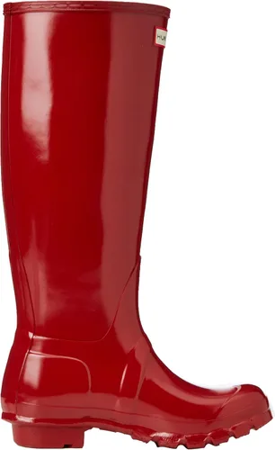 Vista 6 de Botas de lluvia de caña alta Hunter Original para mujer color negro brillante 8 B M US Rojo 7 BM US
