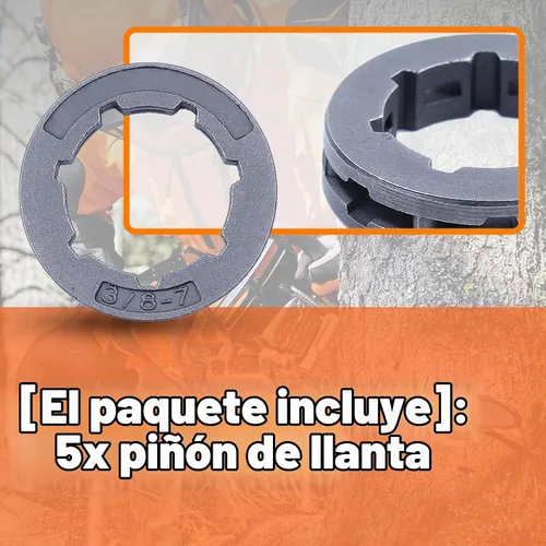 Vista 4 de Piñón de llanta 3/8 7T para Stihl MS660 066 MS650 064 MS661 MS460 046 MS461# 68210, rueda dentada