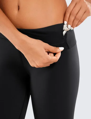 Vista 5 de CRZ YOGA - Leggings de yoga con longitud de 78 para mujer, sensación de desnudez, pantalones ajustados con cintura alta, entrepierna de 25 pulgadas