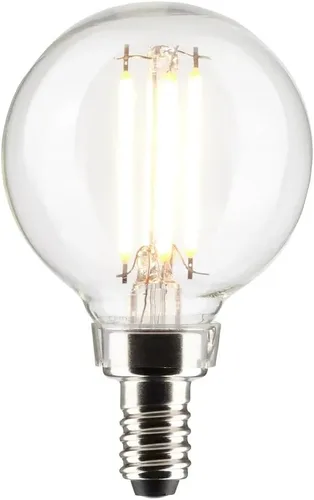 Vista 3 de Satco Bombillas LED E12 de 5.5 W, 4000 K, clasificación de 15000 horas, regulables