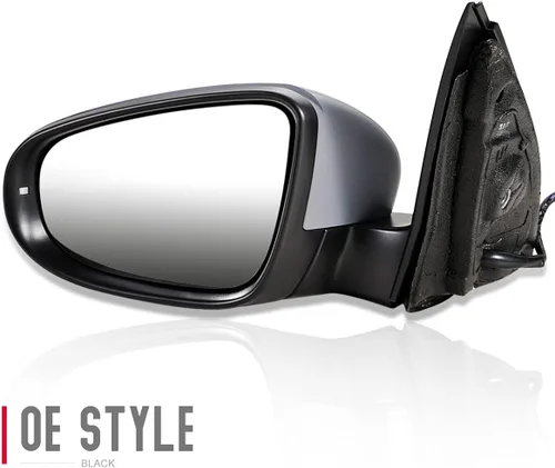 Vista 3 de DNA Motoring OEM-MR-VW1320141 Espejo retrovisor con memoria calefactada con ajuste alimentado por el lado izquierdo y luz de charco compatible