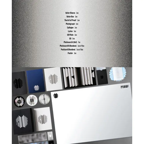 Vista 3 de YG PLUS BTS - Álbum KPOP de antología de edición compacta estándar a prueba de prueba (edición estándar)