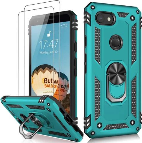 Vista 107 de LUMARKE para Google Pixel 3A XL - Funda con protector de pantalla, funda protectora grado militar probada contra caídas de 16 pies con soporte