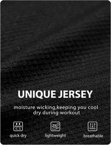 Vista 2 de YumiDay Camisetas de entrenamiento para hombre, ajuste seco, camiseta deportiva atlética que absorbe la humedad, camisetas ligeras de manga corta