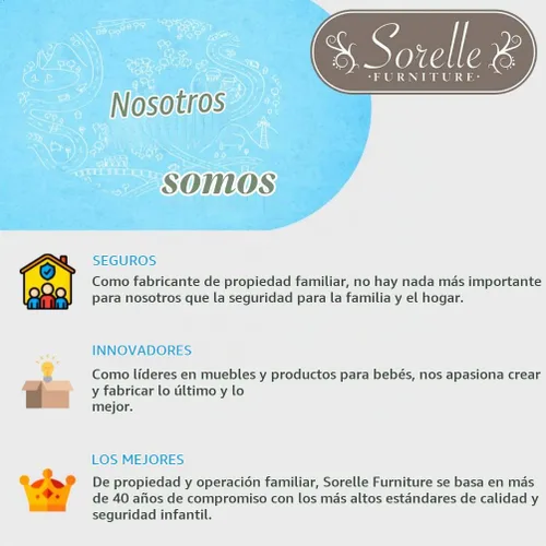 Vista 7 de Sorelle Furniture Primo - Cuna convertible clásica 4 en 1, cuna blanca hecha de madera, acabado no tóxico, cama de bebé de madera, cama infantil