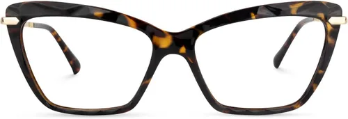 Vista 64 de Zeelool Gafas de bloqueo de luz azul ojo de gato de cristal para mujer Juliet VFP0270