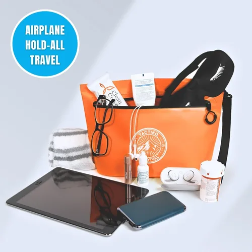 Vista 8 de Tactiko - Mochila 100% impermeable de 30 litros y bolsa de lona con cremallera de 2 litros a prueba de salpicaduras, bolsa seca enrollable