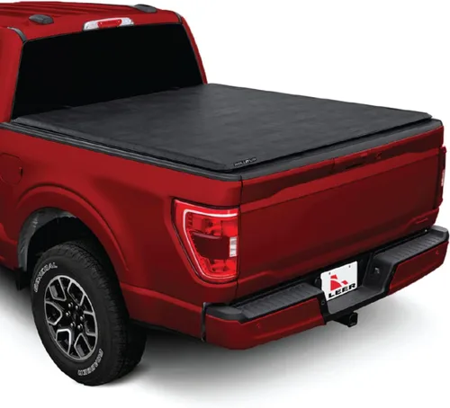 Vista 7 de LEER ROLLITUP Compatible con Ford Super Duty 2017-2022 con caja de 81" Cubierta tonneau enrollable suave para caja de camioneta 4R400 Bajo