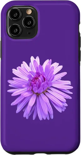 Vista 10 de iPhone 15 Purple flower, purple flower, floral tendril floral pattern Case