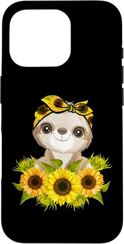 Vista 20 de Sunflower Garden Sloth Gardening Case for iPhone 17