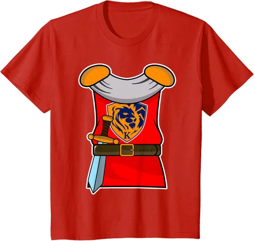 Vista 3 de Disfraz medieval de caballero de Halloween para adultos y niños, Negro, S