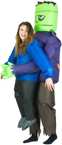 Vista 5 de Disfraz inflable de Frankenstein para adultos (talla única)