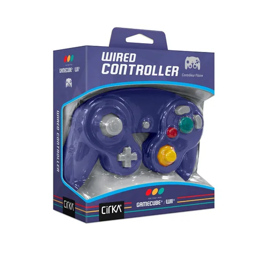 Vista 2 de CirKa Wired Controller for GameCube Wii (Purple)