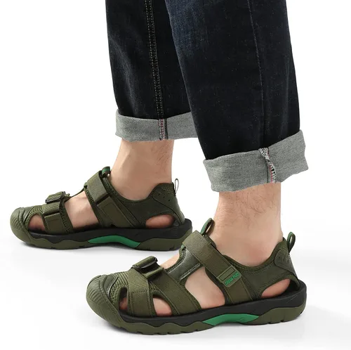 Vista 6 de DREAM PAIRS Sandalias deportivas de senderismo para hombre, puntera cerrada, atléticas, aventuras, playa, pescador, agua