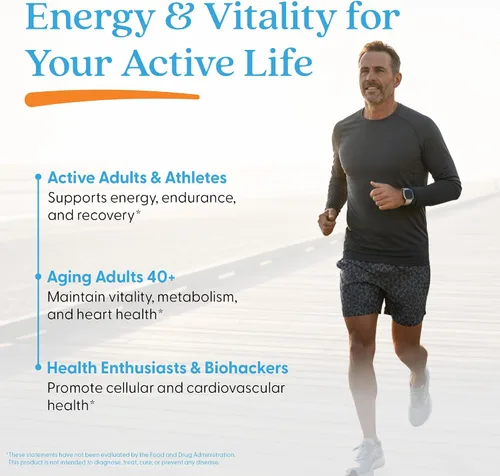 Vista 6 de Doctor's Best Suplemento NMN + CoQ10 para mujeres y hombres, apoya la producción de NAD+ y energía celular, beta nicotinamida mononucleótido de 150