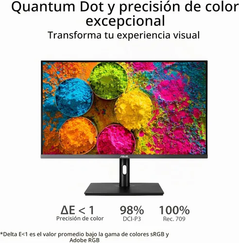 Vista 4 de ASUS ProArt PA32UCR-K Monitor profesional 4K HDR USB-C de 32 pulgadas