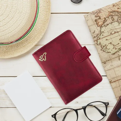 Vista 8 de WALNEW Funda para pasaporte de viaje, pasaporte, tarjetero, cartera