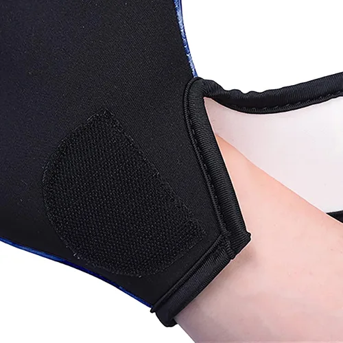 Vista 8 de Guantes de natación de nailon para natación acuática, guantes de malla para entrenamiento acuático, entrenamiento acuático, equipo de mano