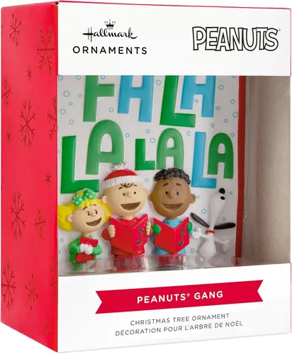 Vista 3 de Hallmark Adorno navideño de The Peanuts Gang Carolers