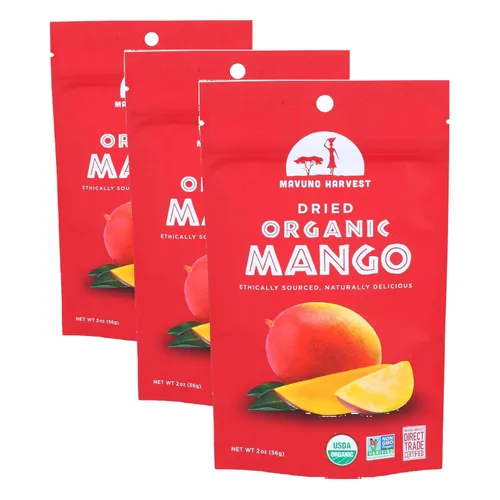 Vista 9 de Mavuno Harvest Mango seco, orgánico, 2 oz