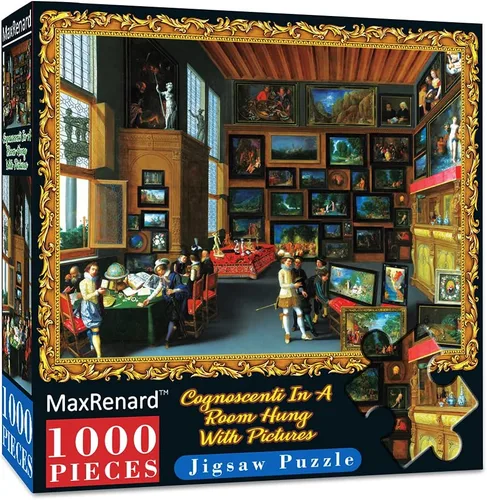 Vista 15 de MaxRenard Juego 1000 Piezas Rompecabezas Colección de Arte Fino Juguete Leonardo Da Vinci Mona Lisa