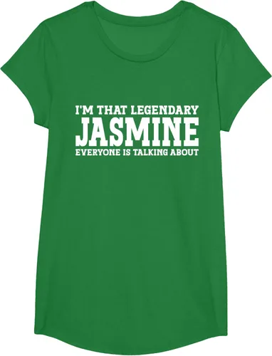 Vista 41 de Jasmine Personal Name - Camiseta divertida de jazmín para mujer y niña, Negro